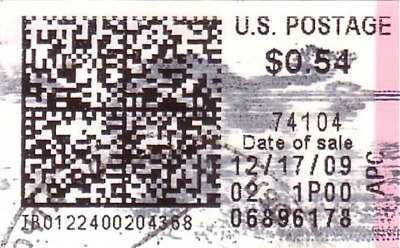 Марка с QR-кодом из США